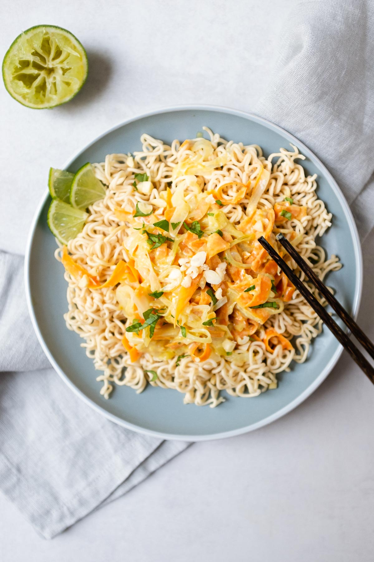 Schnelle Asia-Nudeln in einer Erdnuss-Kokos-Sauce-13 - Schnelle ...