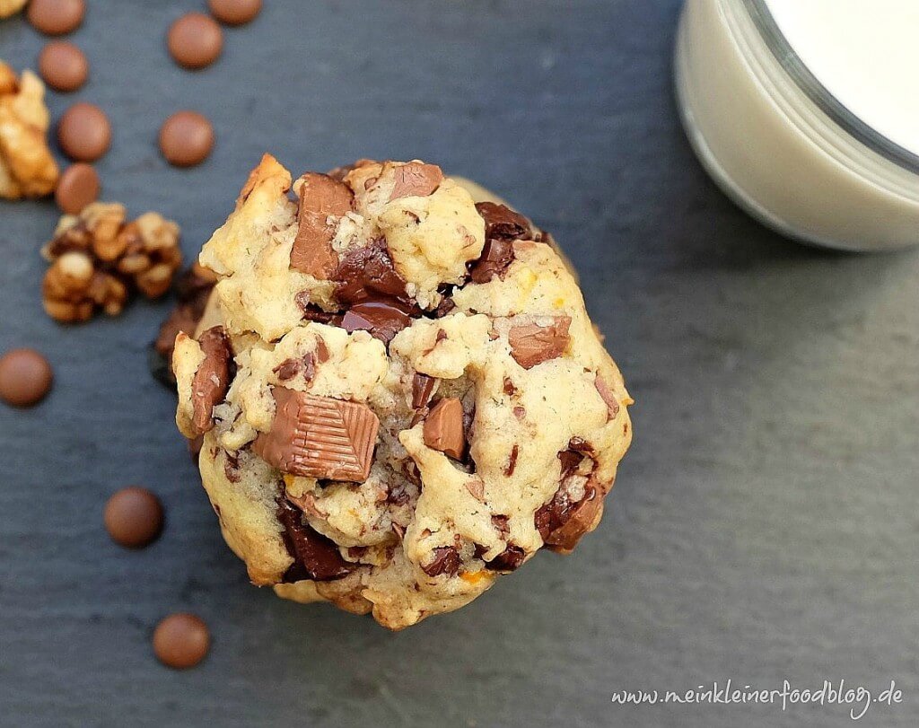 Orangen-Schokoladen-Cookies mit Walnüssen - Schnelle &amp; einfache Rezepte