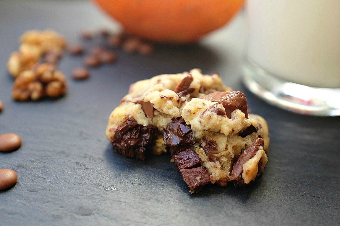 Orangen-Schoko-Cookiesmit Walnüssen - der vielleicht leckerste Cookie überhaupt