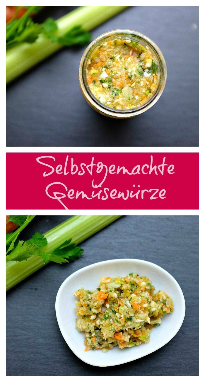 Lasst die Gemüsebrühe im Laden einfach stehen und macht euch eure eigene. Selbstgemachte Gemüsewürze gelingt ganz einfach und schmeckt einfach viel besser.