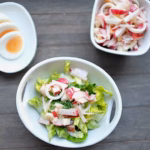 {Feierabend-Küche} Radieschen-Vinaigrette mit Römersalat & Ei