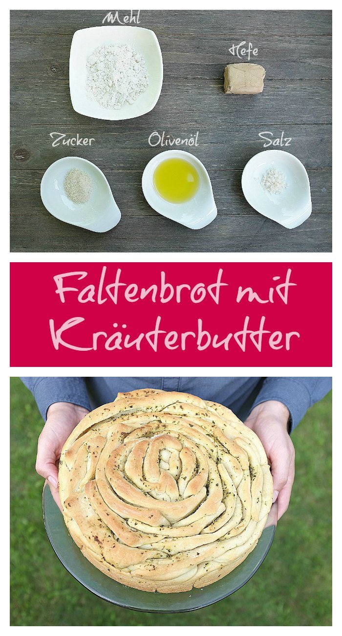 Perfekt für große Feiern: Faltenbrot mit Kräuterbutter