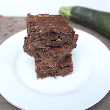 Meine Lieblingsbrownies: Zucchini-Brownies. Ganz einfach, lecker und ein Genuss ohne Reue.