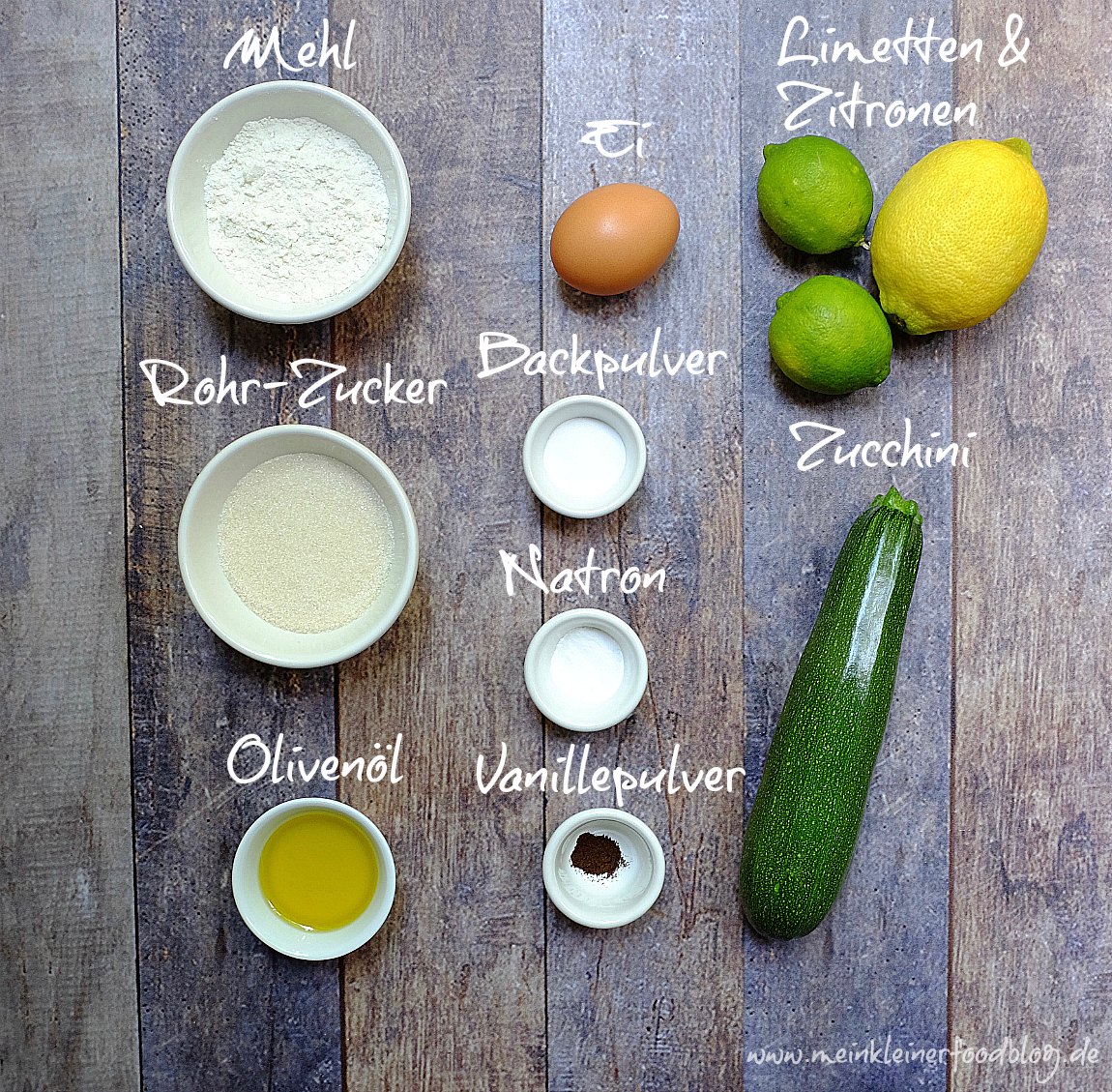 Zitronen-Limetten-Zucchinikuchen - Schnelle &amp; einfache Rezepte