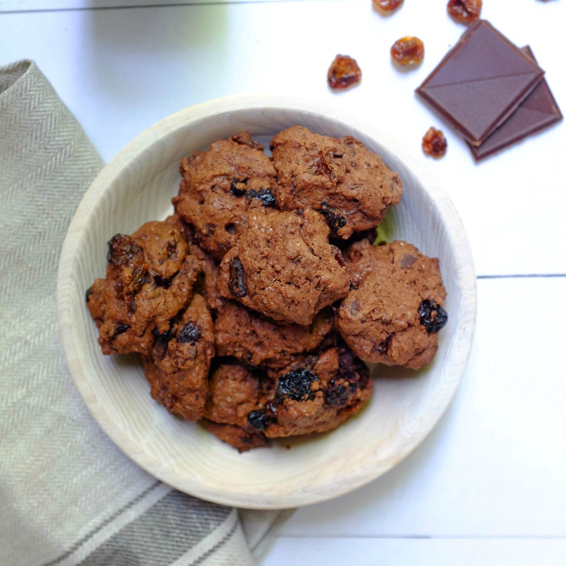 Ein Keksträumchen: Schoko-Kirsch-Cookies. Schnell zubereitet und sehr lecker.