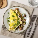 In 15 Minuten auf dem Tisch: Omelette mit Pilzen und Camembert