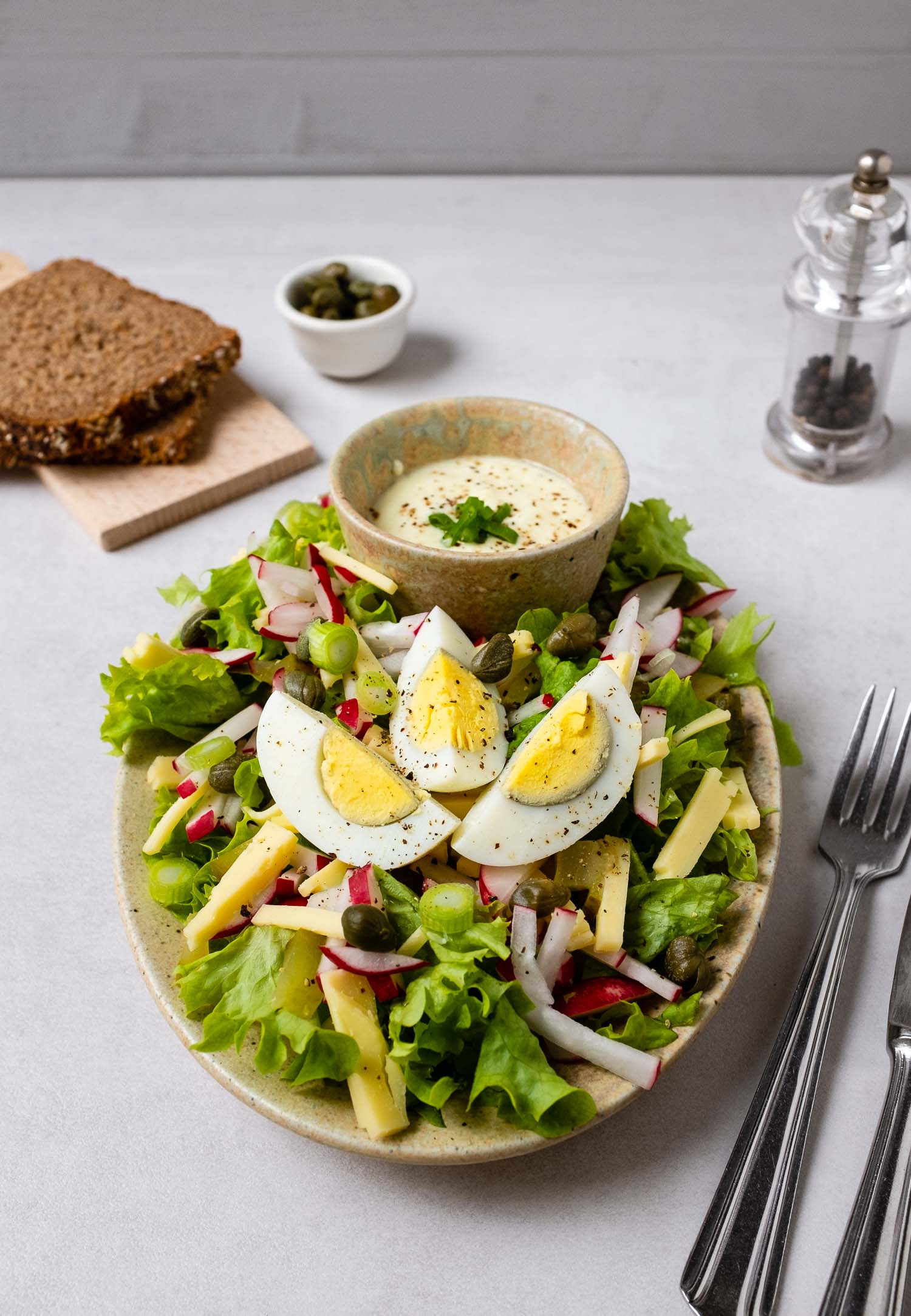 Herzhafter Käse-Ei-Salat - Schnelle &amp; einfache Rezepte