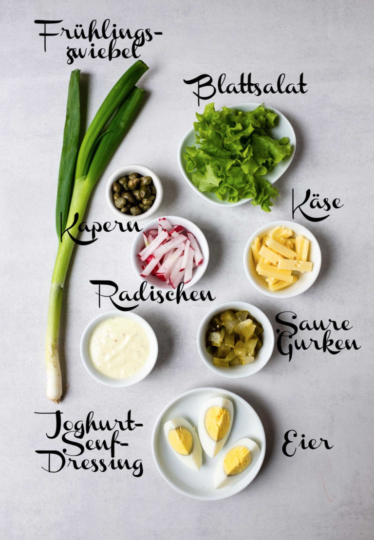 Herzhafter Käse-Ei-Salat - Schnelle &amp; einfache Rezepte