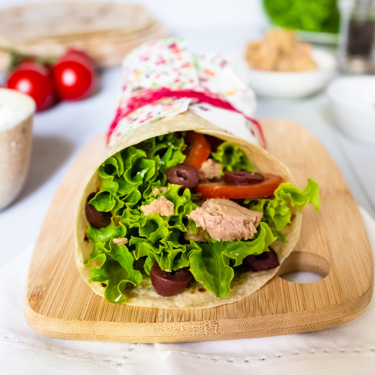 Thunfisch-Frischkäse-Wrap