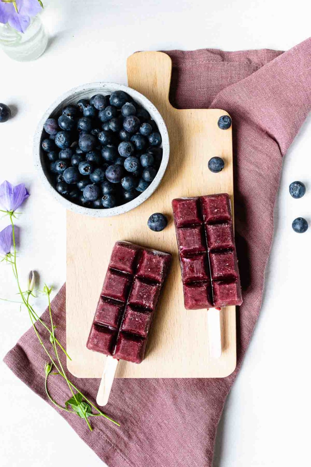 Blaubeer-Joghurteis am Stiel - Schnelle &amp; einfache Rezepte