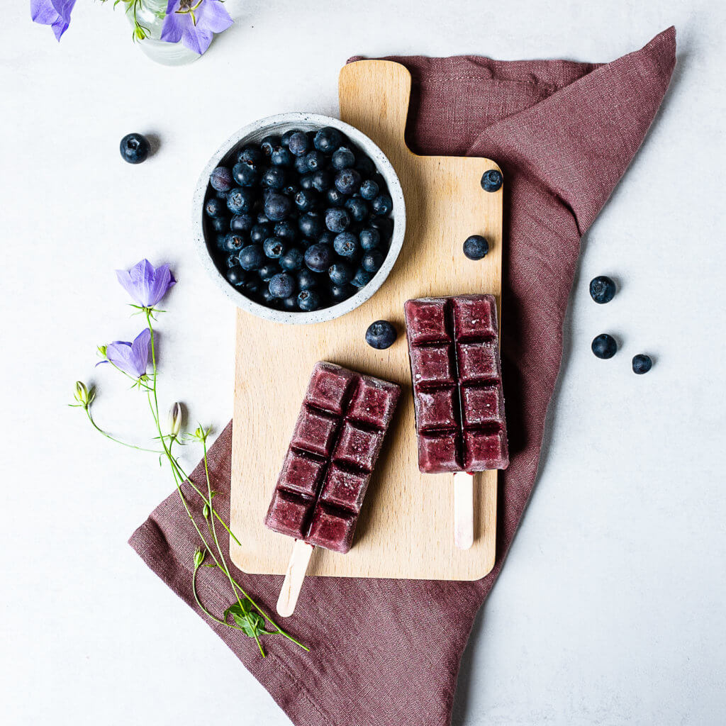 Blaubeer-Joghurteis am Stiel - Schnelle &amp; einfache Rezepte