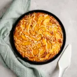 Pfirsichkuchen mit Mandelsplittern