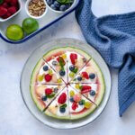 Melonen-Pizza mit Skyr-Creme