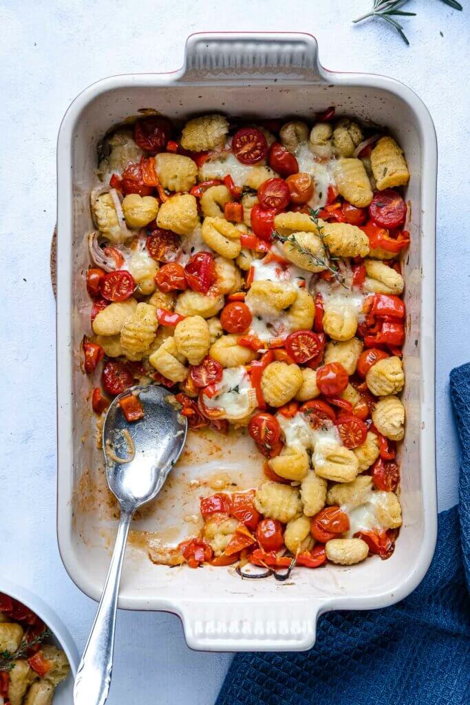 Ofen-Gnocchi mit Tomaten und Paprika