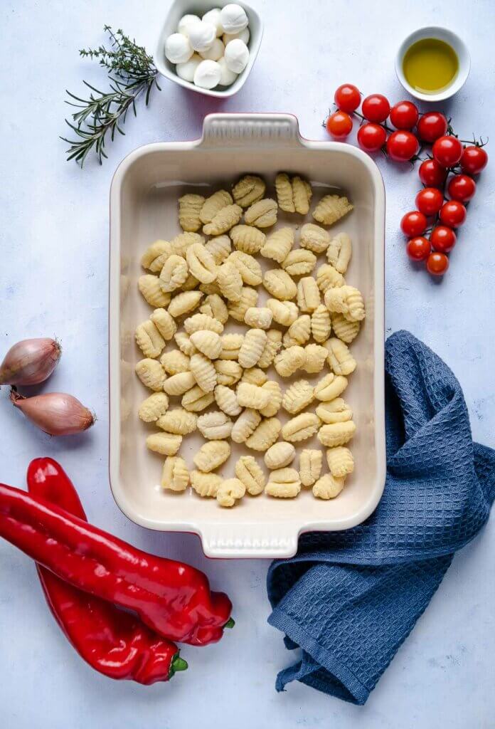 Ofen-Gnocchi mit Tomaten und Paprika - die Zutaten