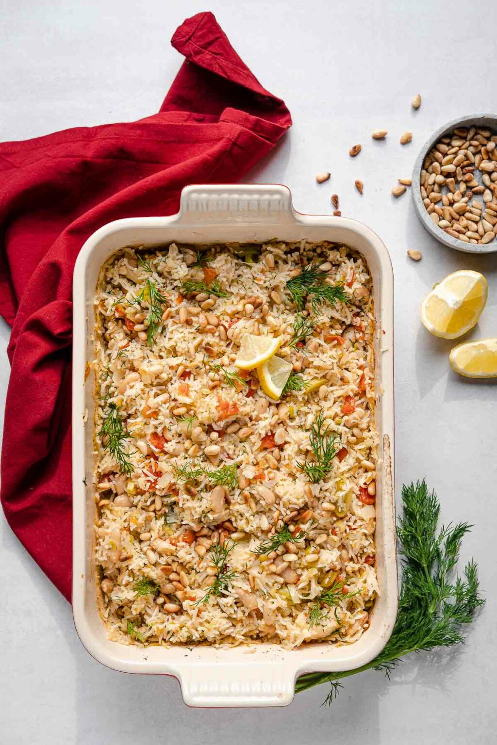 Cremiger gebackener Zitronen-Reis mit Dill - Schnelle & einfache Rezepte Cremiger gebackener Zitronen-Reis mit Dill - Schnelle & einfache Rezepte